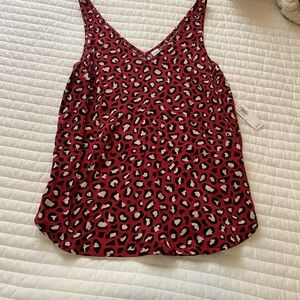 Red cheetah print top!